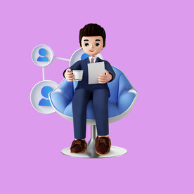 3D商务人士 
