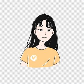 原创手绘简约夏季女生头像