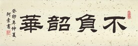 不负韶华书法作品