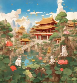 中式动漫园林景观