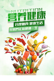 绿色食物海报