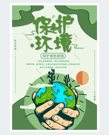 保护环境海报