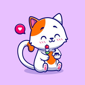 可爱卡通猫
