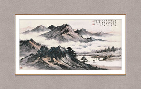 湖山幽远图