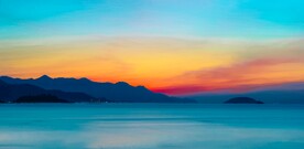 海滩日出日落摄影