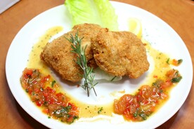 油炸鸡排美食
