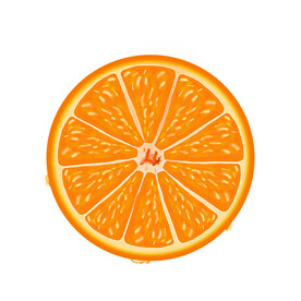 手绘橙子