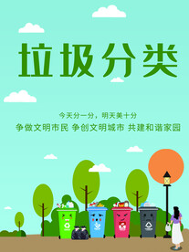垃圾分类环保公益海报