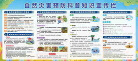 自然灾害预防科普知识宣传栏