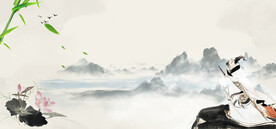 中国风山水画