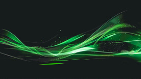 抽象绿色科技曲线