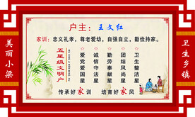 文明户门牌