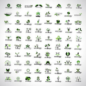 环保logo  植物logo 