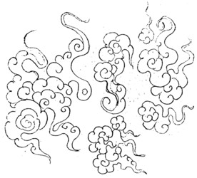 云朵线描