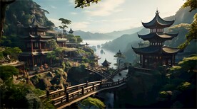 插画风景 自然风光