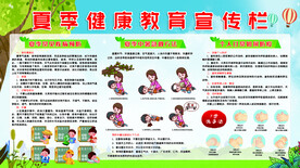 夏季健康教育宣传栏