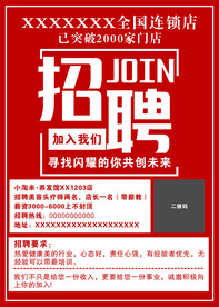 招聘海报