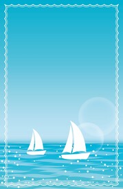 帆船海浪