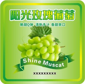 阳光玫瑰 葡萄不干胶