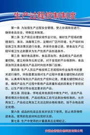 生产过程控制制度