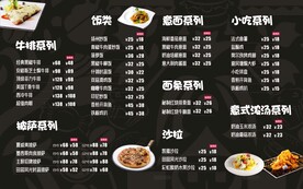 菜单 灯箱