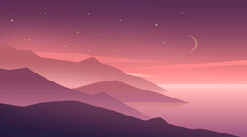 风景插画 