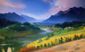 油画风景