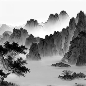 山水装饰画 