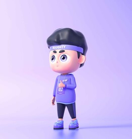 C4D模型 男孩