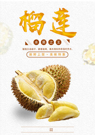 榴莲宣传海报