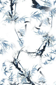 水墨竹