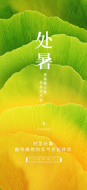 处暑海报