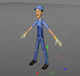 C4D模型 卡通人物  