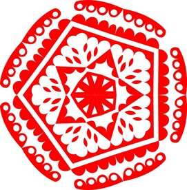 原创印花剪花古典图案图形元素