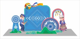 广西壮族三月三美陈