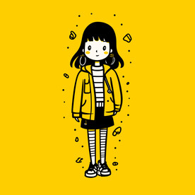 黄色服装动漫人物