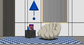 时尚休闲沙发模型