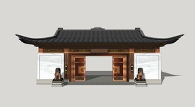 中式大门
