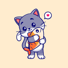 可爱卡通小猫咪