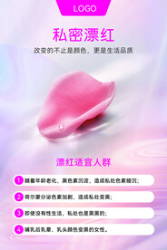 私密漂红 展板