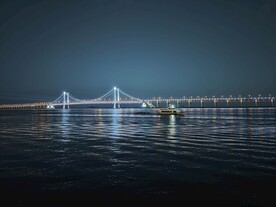 大连星海湾跨海大桥 夜景