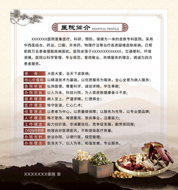 医院简介展板