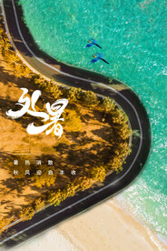 简约清新节气24节气处暑海报