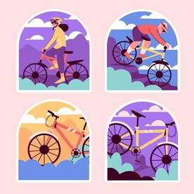 骑自行车
