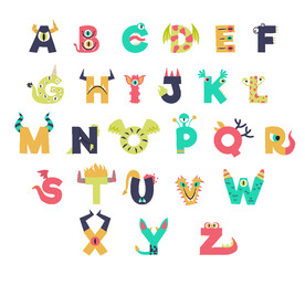 英文字母矢量