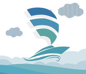 在海洋航行