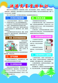 洪涝灾害宣传知识彩页