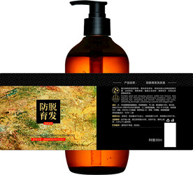 防脱育发洗发液标贴