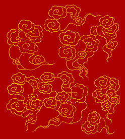 云朵线稿
