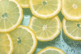 柠檬水果背景